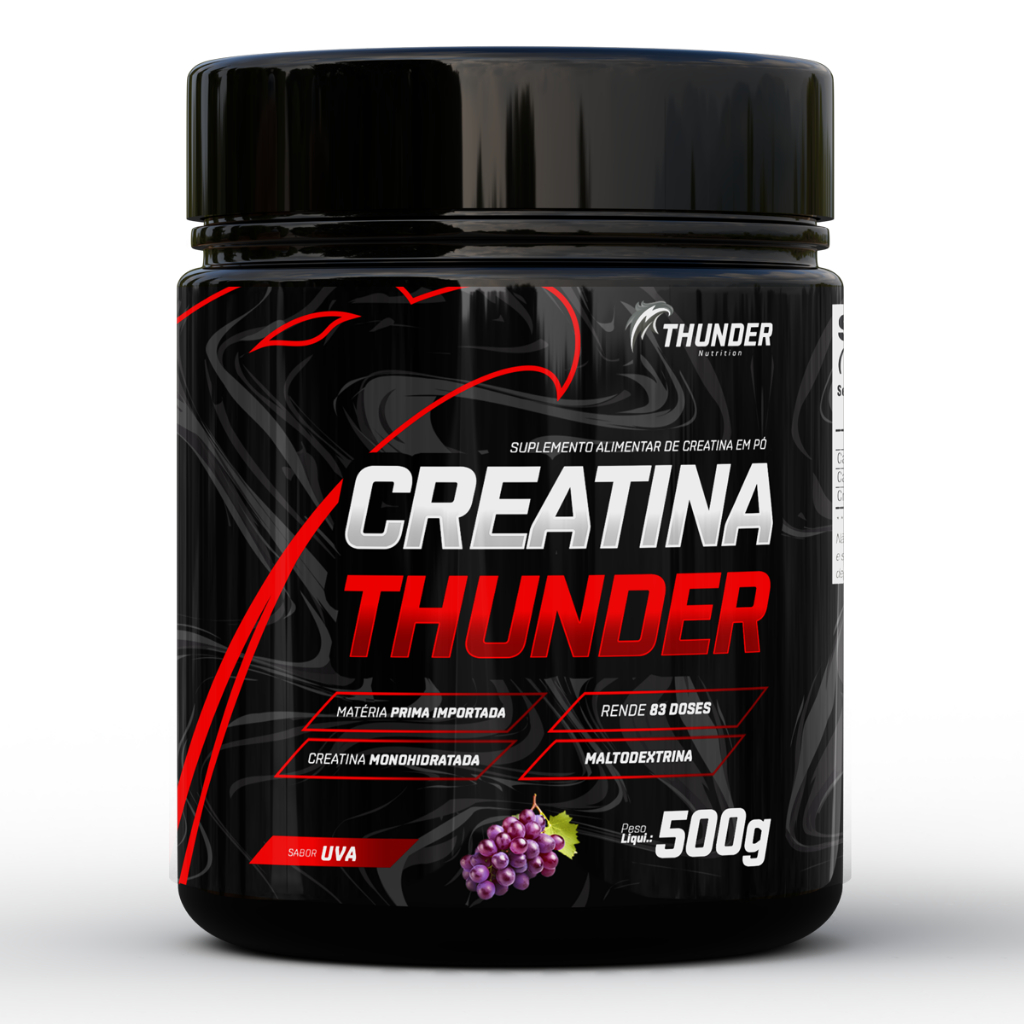 Creatina Thunder Pote 500g - Creatine Monohidratada com sabor