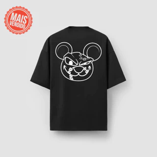 ATOOMIC 17 - Camiseta Masculina Oversized Premium 20.1 Mickey Mouse Streetwear Camisa Unissex