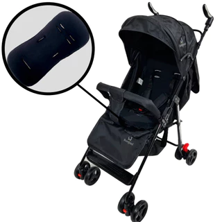 Carrinho Bebê Passeio Menina Menino Compacto Dobrável Reclinavel Estilo Guarda chuva Bamboo+Colchão