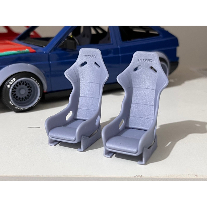 Bancos Concha Recaro para miniaturas 1/18