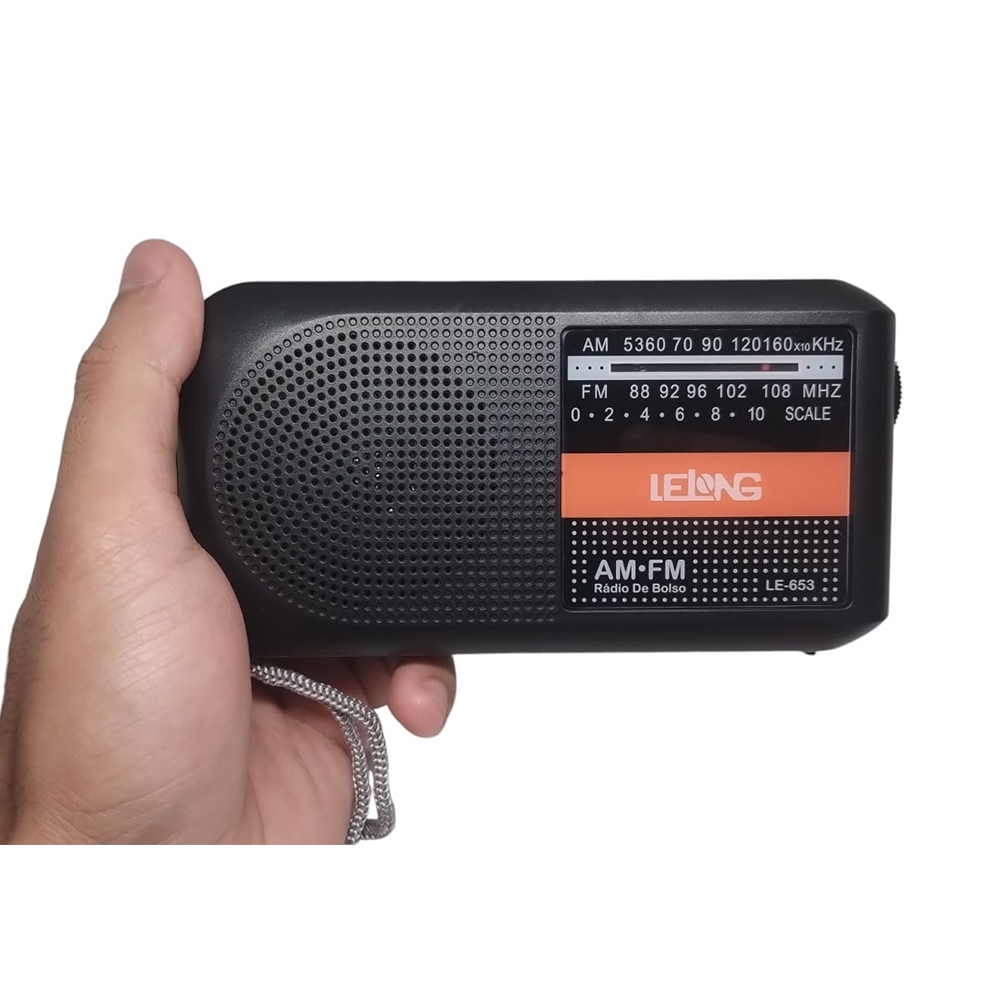 Radio Am Fm Portátil De Bolso Analógico Antena Retro Antigo Le-653