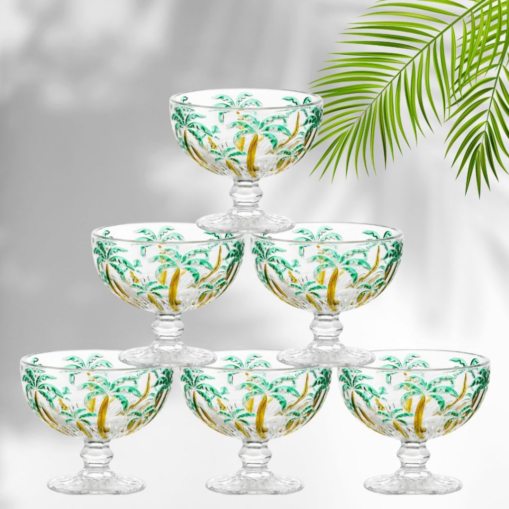 Jogo Com 6 Taças 310ml Coquetel Palm Tree - 88105
