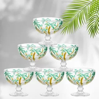 Jogo Com 6 Taças 310ml Coquetel Palm Tree - 88105