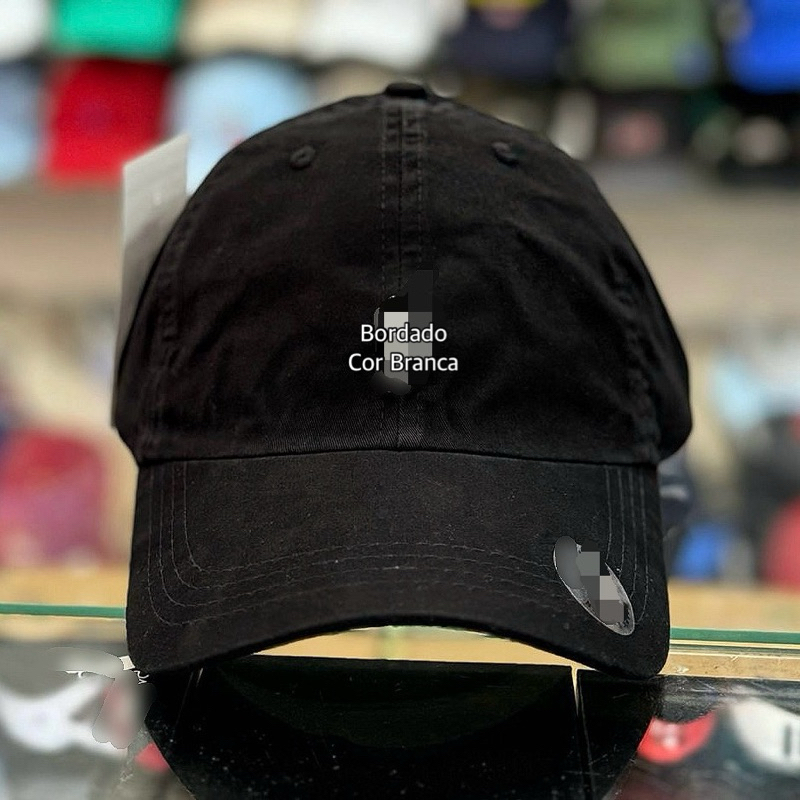 Boné Baseball cavalinho bordado, modelo raso. | Shopee Brasil