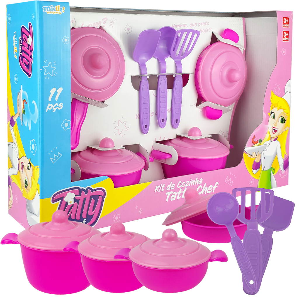Kit Panela Brinquedo Menina Cozinha Completo 11 Peças Infantil ...