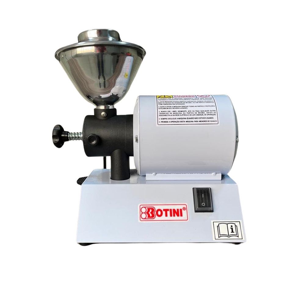 Moinho Moedor Café Grãos Elétrico Industrial 8kg/h Branco Bi