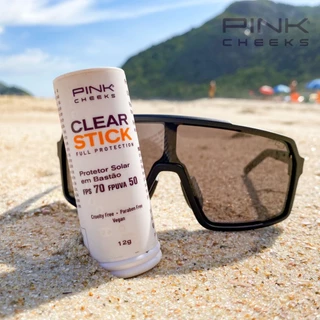 Filtro Solar Protetor Solar TRANSPARENTE em bastão pink cheeks promoção