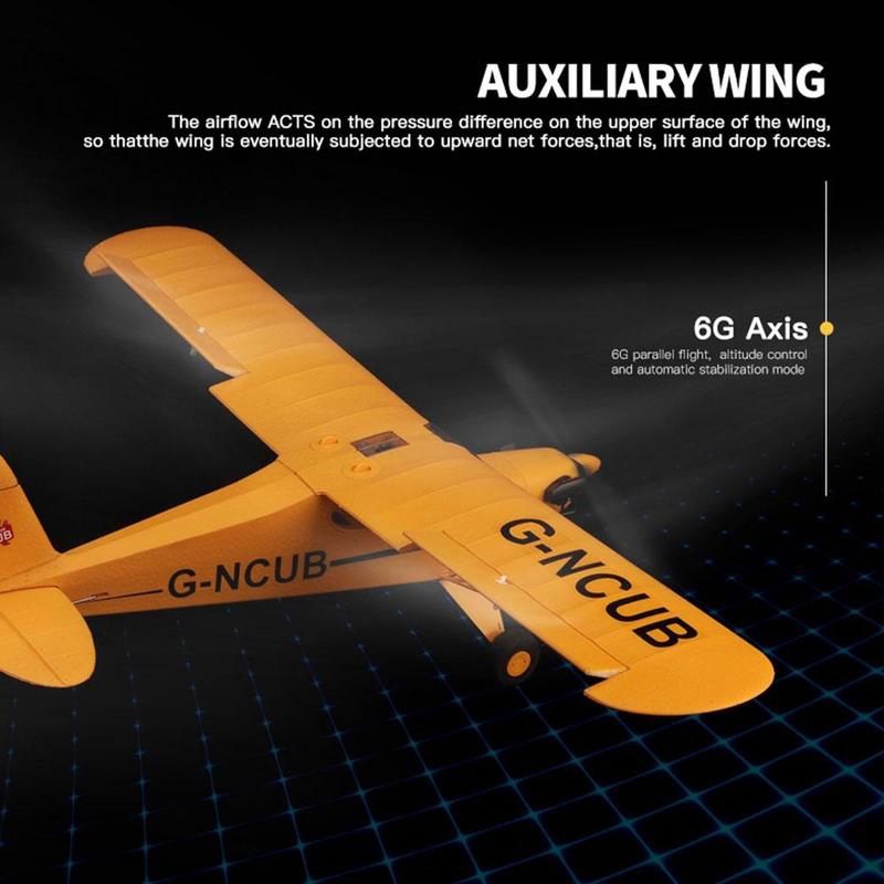 Avião Teco Teco Aeromodelo Rc 5Ch A160 J3 Brushless Jp466 | Shopee Brasil
