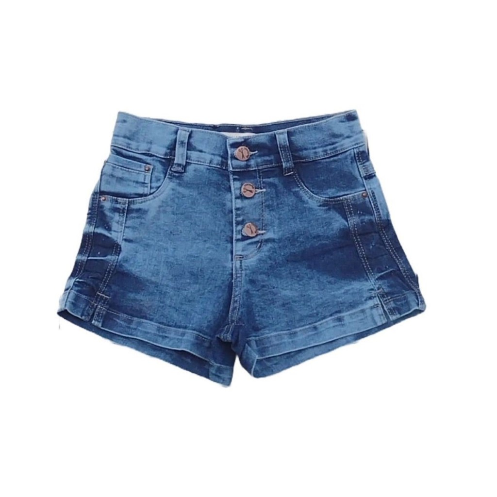 bermuda infantil menina short jeans feminino chorte juvenil feminina ...