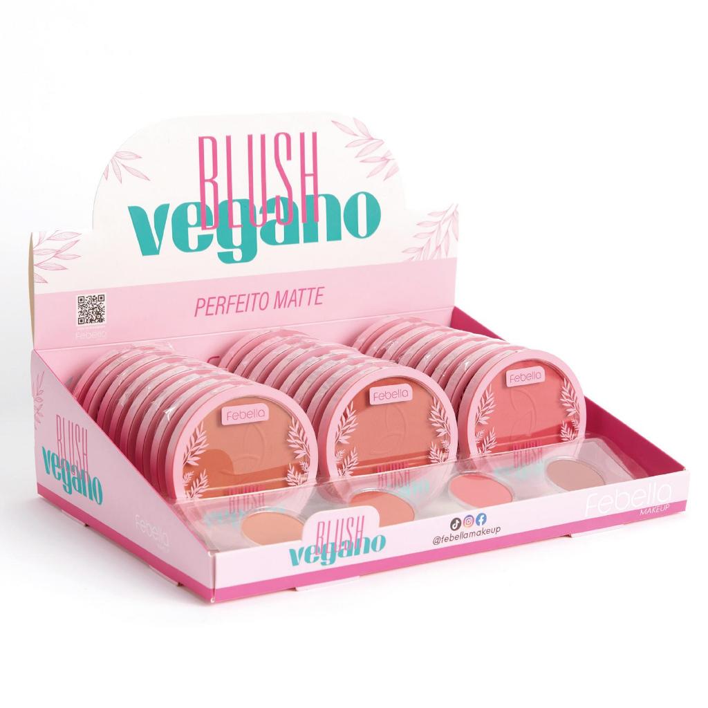 Blush Compacto Vegano Matte Febella-PPV5056 | Shopee Brasil