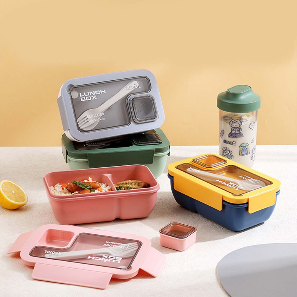 Pote de Marmita, Puro Sabor Colors com Talheres Plástico- Allmini