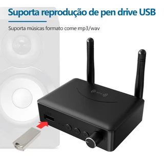 Receptor Bluetooth 5.0 Alto-falante Adaptador de áudio sem fio 3,5 mm Estéreo NFC é adequado para carro, áudio doméstico, fones de ouvido