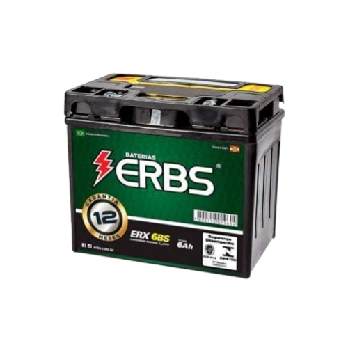Titan 125 150, Bateria ERBS 12 VOLTS e 6Ah de capacidade. Selada AGM INMETRO 1 ANO GARANTIA