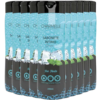 KIT 10 SaboneteS Íntimo Sensual Ice Forte Charmelle Ph Equilibrado