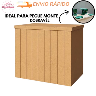 Mesa Ripada Desmontavel Dobravel MDF - Festa Decoração Comoda Fake