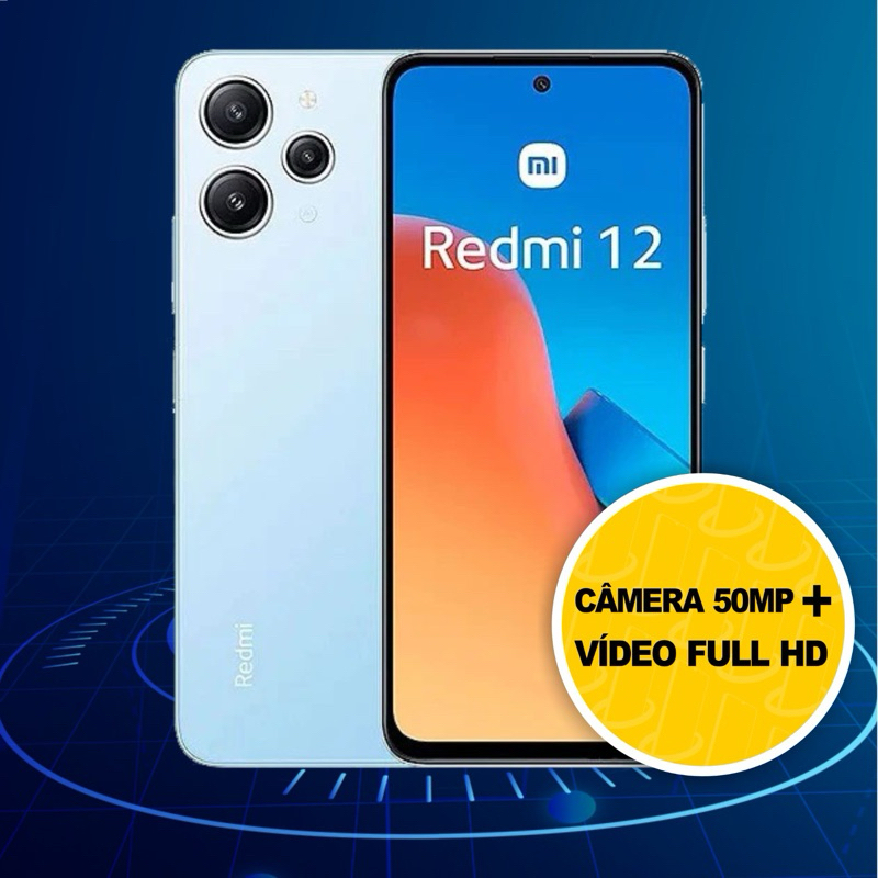 Celular Xiaomi Redmi 12 8/256GB 4/128GB 8/128GB Ram 4G Global Envio Imediato!