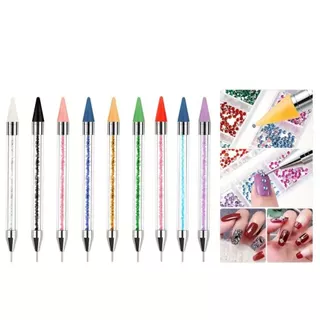 Kit 5 peças Caneta Pega Strass Manicure