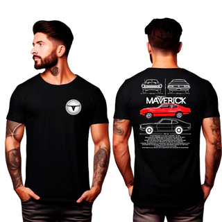 Camiseta T-shirt Camisa Carro Maverick anos 70 Esportivo
