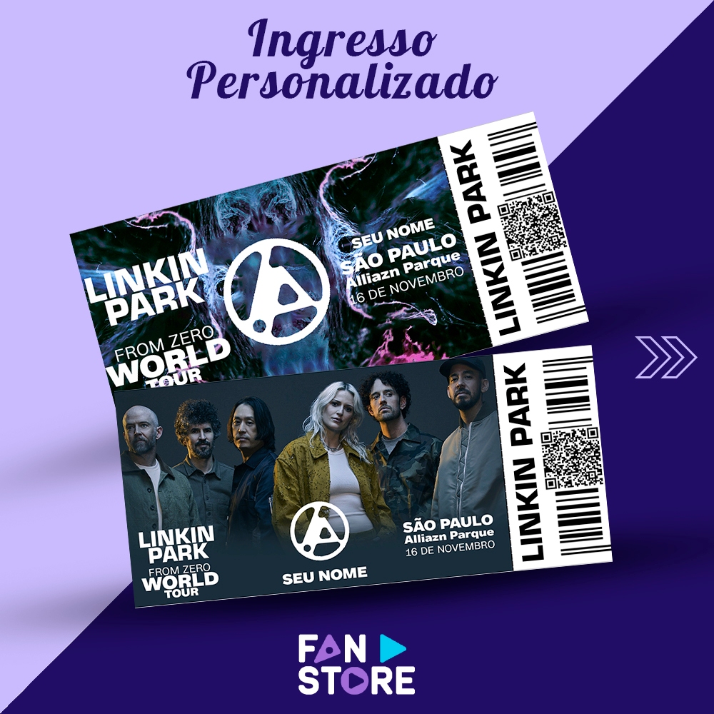 Ingresso Colecionável Linkin Park - From Zero World Tour | Shopee Brasil