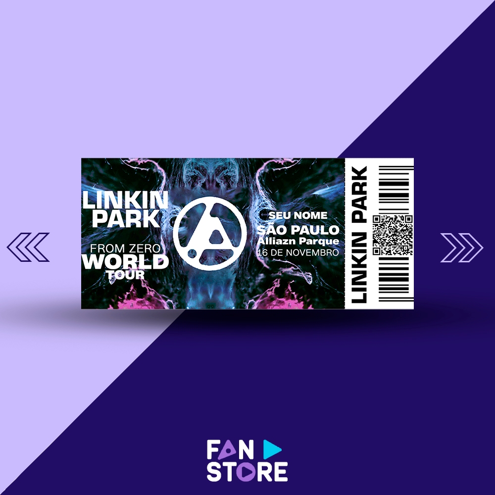 Ingresso Colecionável Holográfico – From Zero World Tour (Linkin