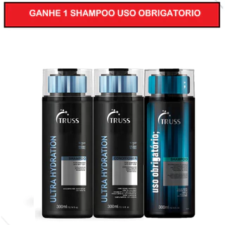 Kit Truss Ultra Hydration Shampoo e Condicionador + Shampoo Uso Obrigatorio 300ml