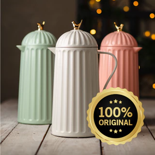 Garrafa Térmica Bird Branca Rosa Preta Menta 1 Litro - Wolff