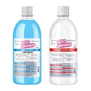 KIT LIMPEZA SABÃO DE QUEROSENE E FLOTALIM 1LITRO