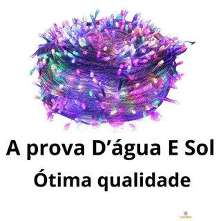 Pisca Pisca 10Metros 100Leds Luz Coloridos 110V 220V Iluminação De Natal E Decoração De Festa