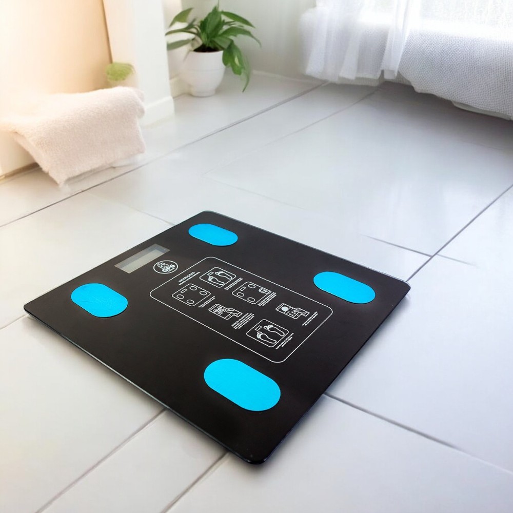 Balança Bioimpedância Digital Corporal Aplicativo Bluetooth | Shopee Brasil