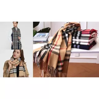 Cachecol Xadrez Feminino Lenço Pashmina Echarpe Masculino Unissex Para Frio Inverno