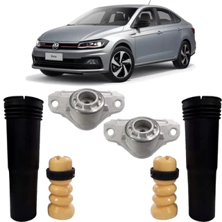 Kit Coxim Amortecedor Traseiro Volkswagen Virtus 2017 até 2025