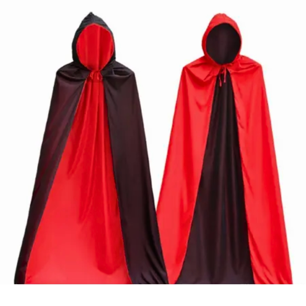 Capa De Vampiro Halloween 1 Unidade Adulto e Infantil Com Gola e Capuz ...