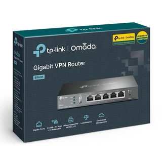 Tp-link Omada Er605 Gigabit Cor Preto 110v/220v Roteador Vpn Load Balance