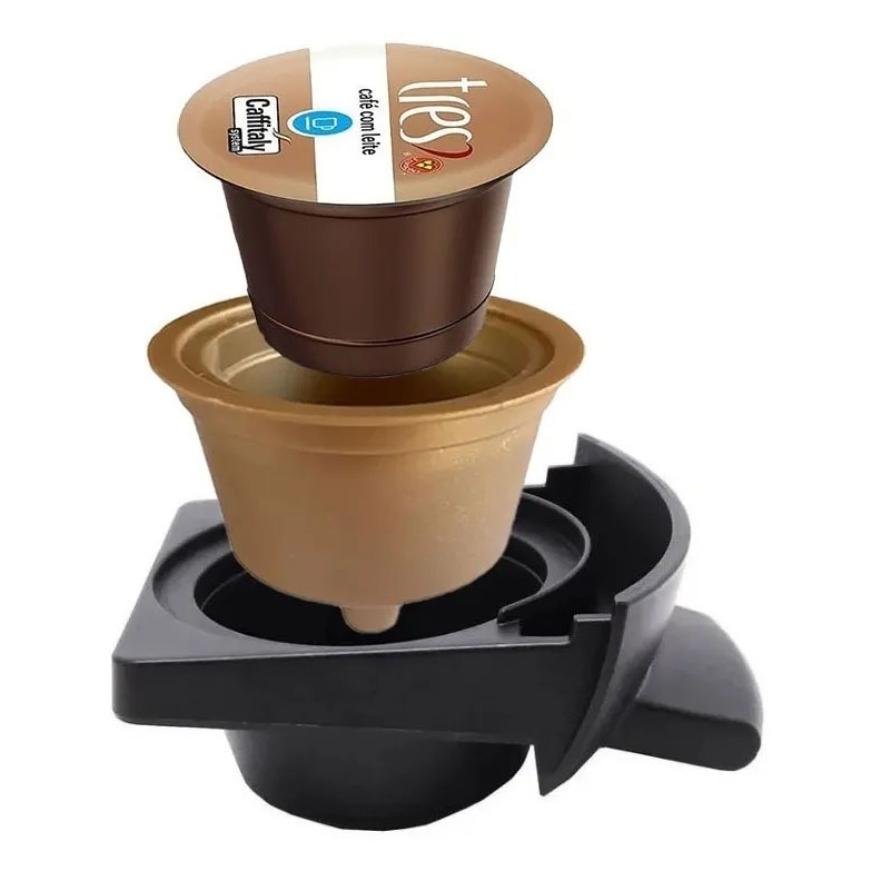 Adaptador - Capsulas Três Corações Para Maquina Dolcegusto DOURAD