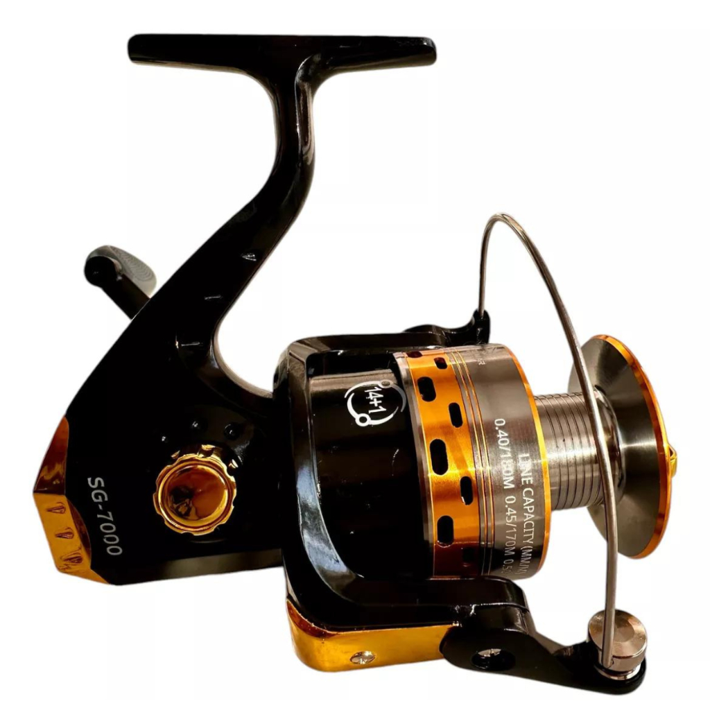 Molinete Para Pesca Pesada Alto Mar SG 7000 Drag 18kg Aço Inoxidável ...