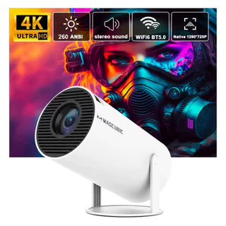 PROJETOR PORTATÍL DO CINEMA HOME ALLWINNER H713, 1080p, 1280*720p, 4K