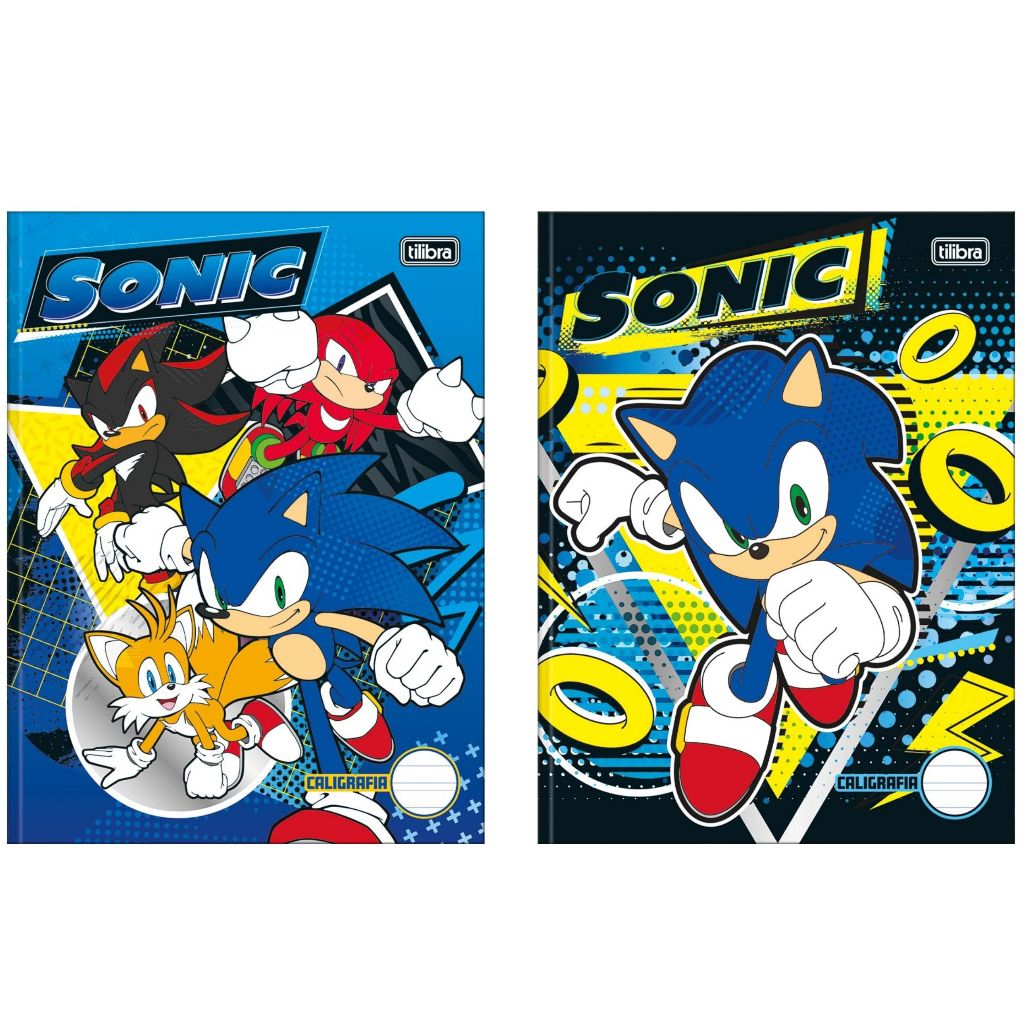 Caderno Colegial Brochura para Caligrafia Sonic 40 Folhas 18,7 x 24,5 cm - Tilibra