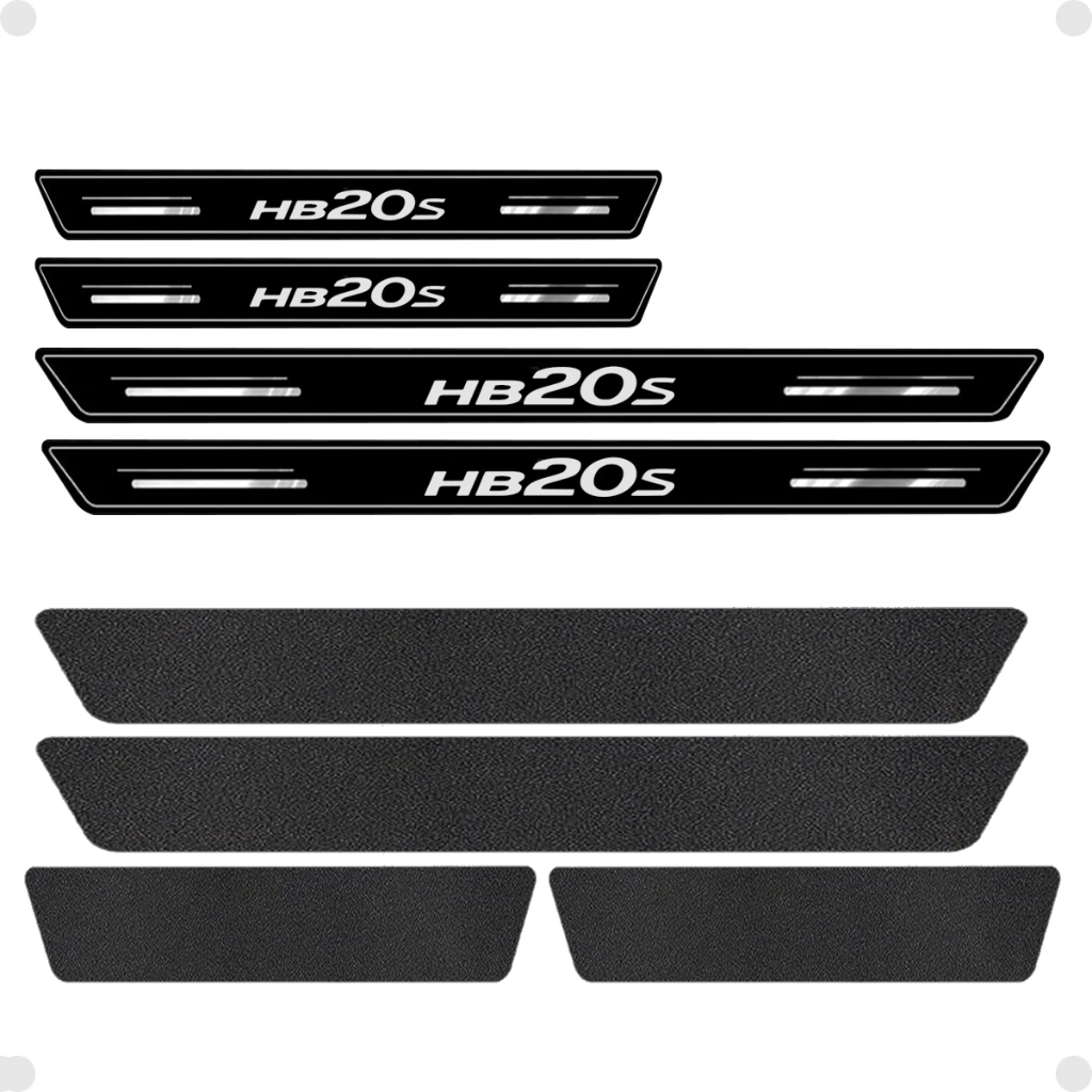 Kit Soleira Protetor Porta Premium Hb20s 2014 Até 2025