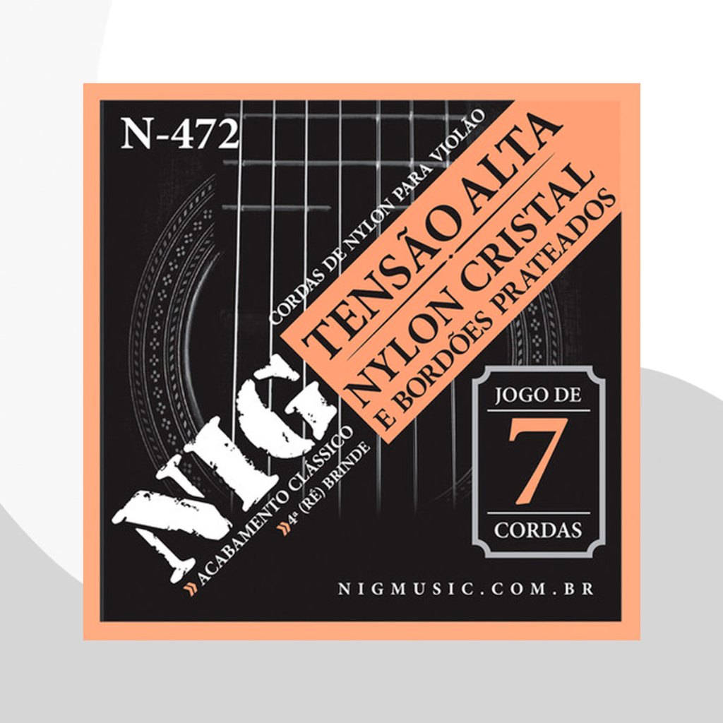 Encordoamento Nig De Nylon Para Violão 7 Cordas N-472 Original Jogo ...