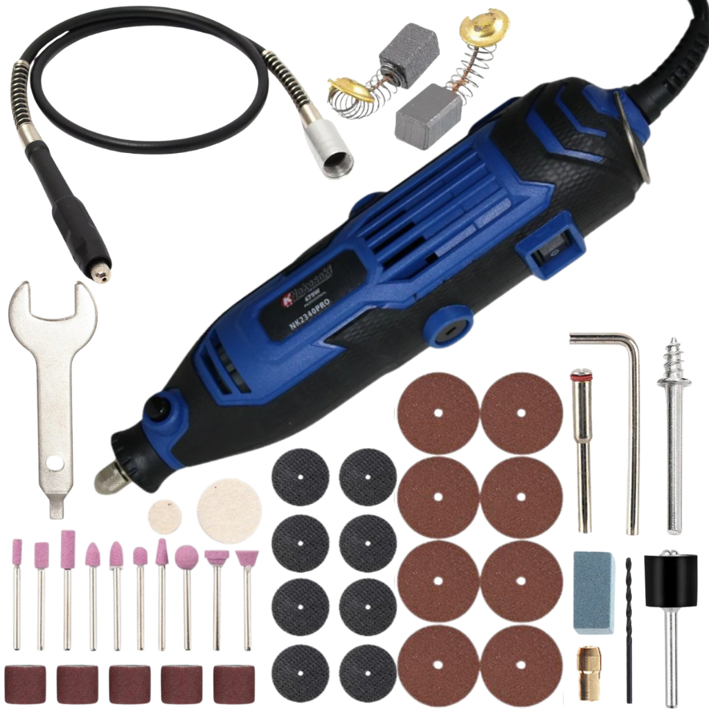 Mini Micro Retifica Profissional 470w Profissional Completa Com Acessorio Ferramentas Kit Retifica