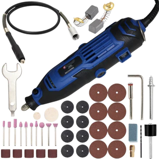 Mini Micro Retifica Profissional 500w Profissional Completa Com Acessorio Ferramentas Kit Retifica