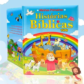 Livro Infantil Minhas Primeiras Histórias Bíblicas Grande Capa Almofadada Colecionável em Oferta na Shopee