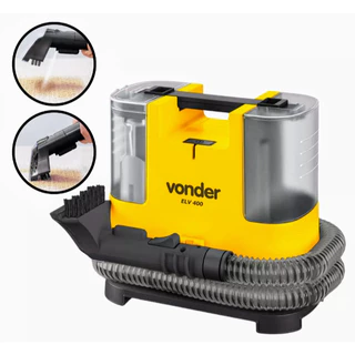 Extratora Para Limpeza de Estofados, tapetes, sofás, Portátil Elv400w 127v Vonder