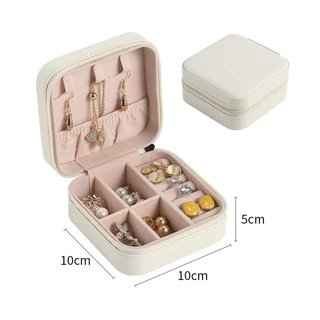 KIT 24 pcs Porta Jóias Portátil Caixinha Bolsa de Armazenamento Colar Brincos Anéis