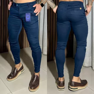 Calça Sarja De Alfaiataria Skinny Com Elastano Masculina Premium True Hero Caimento Perfeito PREÇO POR TEMPO LIMITADO...