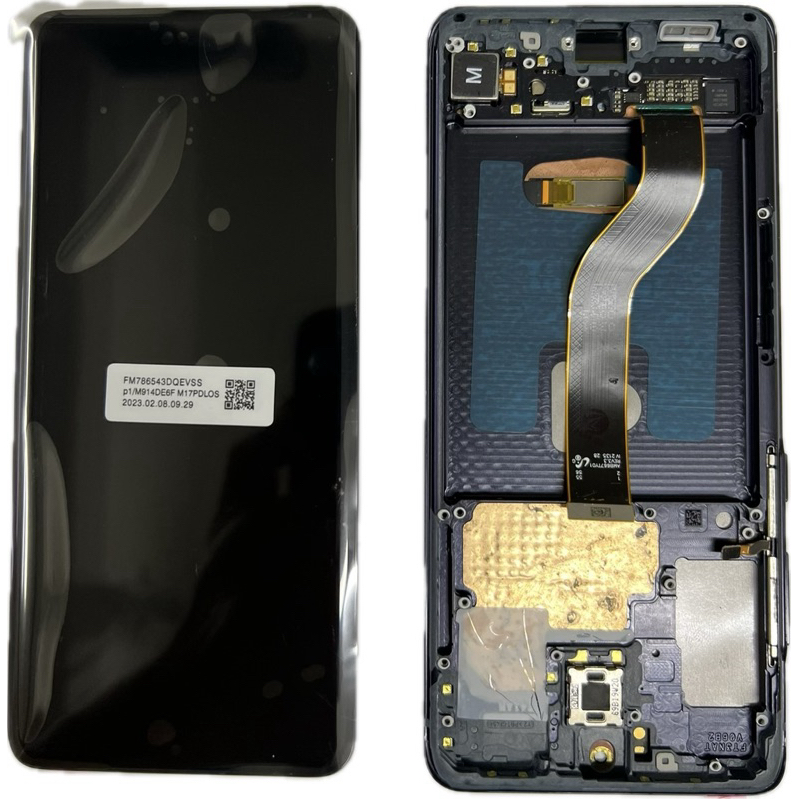 Promoção Tela Frontal Display Compativel Samsung S20 Plus G985f G986b Com Aro Nacional Pronto Entrega Grátis Película Uv