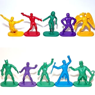 Super-Heróis Gulliver: Lote 10 Bonecos: DC Comics: Liga Da Justiça: Superman: Batman: Estrela S/A [2024].