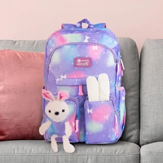Mochila Infantil Escolar com Coelho Confortável e Estilo para os Pequenos