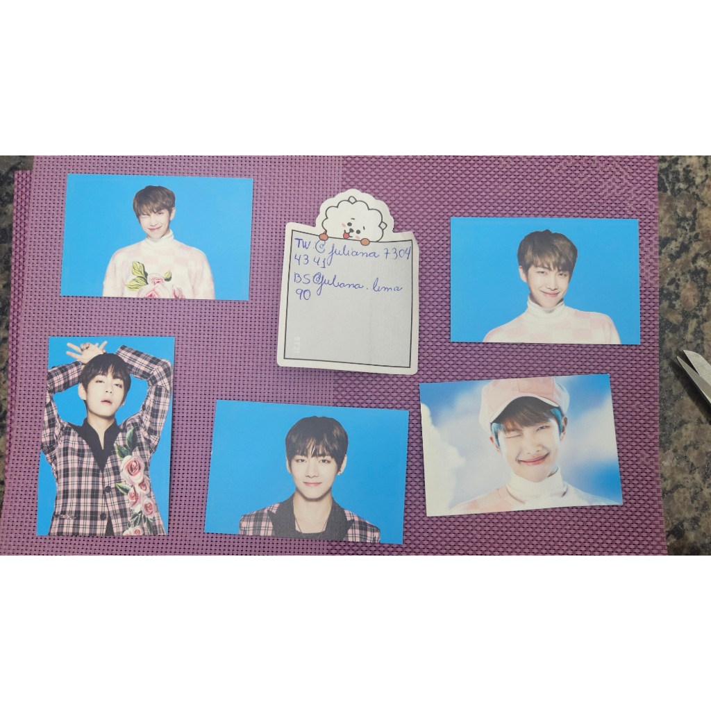 BTS MINI PHOTOCARD OFICIAL THE WINGS TOUR | Shopee Brasil