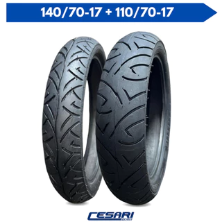 Par Pneu 110/70-17 + 140/70-17 Sport Fazer 250cc Twister CB300 Ninja